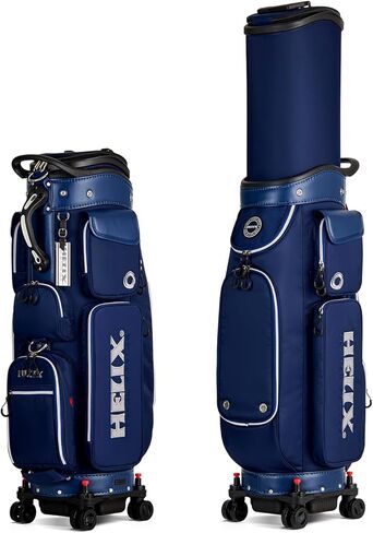 HELIX-Golf Golf Cart Bag, Easy to Carry, Retractable Golf Club Cart Bag with Locking Wheels Chassis and Latest Integrated Handgrip. in Kuwait