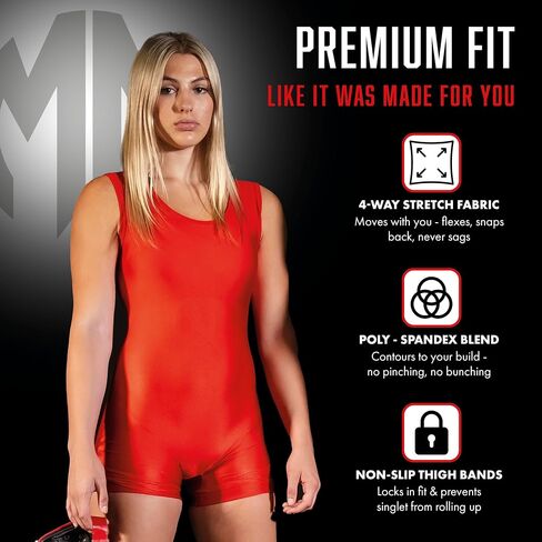Matman Edge Wrestling Singlet Women's Spandex Weightlifting Solid Color in Saudi Arabia