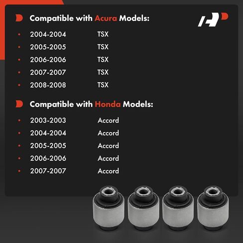 A-Premium 4 x Front Upper Control Arm Bushing Kit, Compatible with Honda Accord 2003-2007 & Acura TSX 2004-2008 in Saudi Arabia