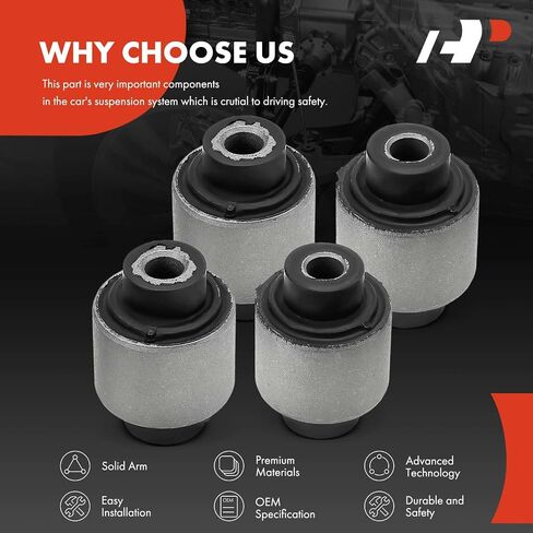 A-Premium 4 x Front Upper Control Arm Bushing Kit, Compatible with Honda Accord 2003-2007 & Acura TSX 2004-2008 in Saudi Arabia