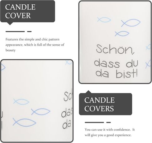 Healifty 8pcs Plastic Candle Covers Decorative Open-ended Candle Tube Shades for Holders in Saudi Arabia