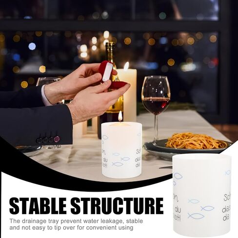Healifty 8pcs Plastic Candle Covers Decorative Open-ended Candle Tube Shades for Holders in Saudi Arabia