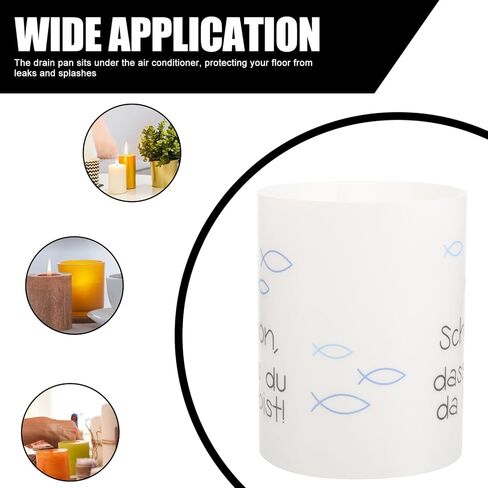 Healifty 8pcs Plastic Candle Covers Decorative Open-ended Candle Tube Shades for Holders in Saudi Arabia
