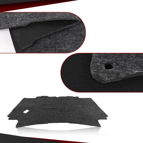 CROSSDESIGN Hood Insulation Pad 1/2" Heat Blanket & Clips Compatible with Dodge Ram 1500 2002-2008/ Fit Dodge Ram 2500 3500 2003-2009 Black in Saudi Arabia