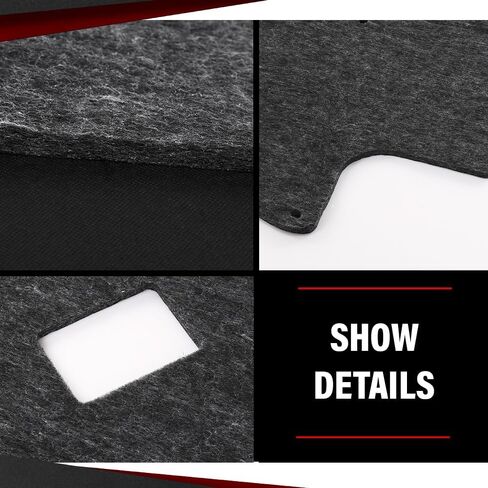 CROSSDESIGN Hood Insulation Pad 1/2" Heat Blanket & Clips Compatible with Dodge Ram 1500 2002-2008/ Fit Dodge Ram 2500 3500 2003-2009 Black in Saudi Arabia