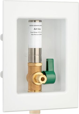 1/2 inch Crimp PEX-B Pre-Assembled Ice Maker Outlet Box Valve 1/4 inch Recessed Refrigerator Water Line Wall Box with Shut Off Valve LI-ZBQH-520 in Kuwait