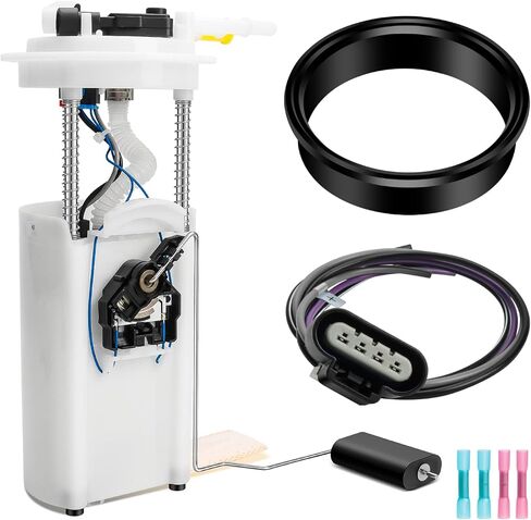 Electric Fuel Pump Assembly w/Level Sensor & Sending Unit Compatible with 2000 2001 2002 2003 Cadillac Escalade, Chevy Tahoe, GMC Yukon (4.8L 5.3L 6.0L), Replaces E3508M in Saudi Arabia