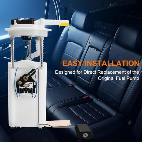 Electric Fuel Pump Assembly w/Level Sensor & Sending Unit Compatible with 2000 2001 2002 2003 Cadillac Escalade, Chevy Tahoe, GMC Yukon (4.8L 5.3L 6.0L), Replaces E3508M in Saudi Arabia