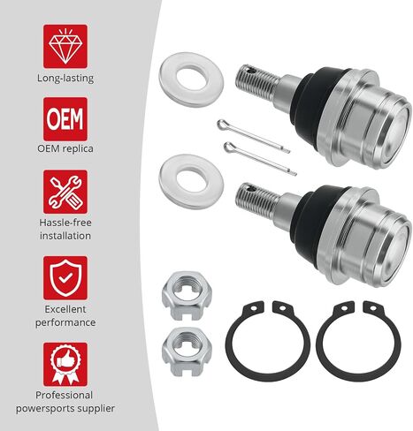 JAVIK 2Pcs Front Upper Ball Joints Compatible with Honda 2019-2024 Talon 1000 Pioneer 1000 Pioneer 1000-5 Pioneer 1000-6 SXS1000 OEM# 51375-HL6-A02 in Saudi Arabia