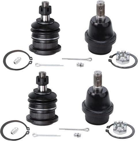 محور ديترويت - مفاصل كروية أمامية 4 قطع لسيارة Toyota 2003-2018 4Runner FJ Cruiser Lexus GX470، 4 استبدال مفاصل كروية علوية وسفلية 2004 2005 2006 2007 2008 2009 2010 2011 2012 2013 2014 2015 2016 2017 in Saudi Arabia