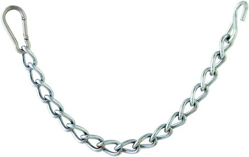 HILASON 9-1/2" Western Easy Clip Curb Bit Chain Heavy Duty Chrome Steel W/snap | Curb Chain | Horse Chin Chain | Curb Chain for Horse Bits | Steel Chain Heavy Duty for Horses in Kuwait
