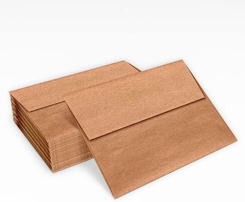 LUXPaper A1 Invitation Envelope in 80 lb Silver Metallic for 3 1/2 x 4 7/8 Cards, Printable Envelopes for Invitations, with Peel and Press, 50 Pack, Envelope Size 3 5/8 x 5 1/8 (Silver) in Saudi Arabia