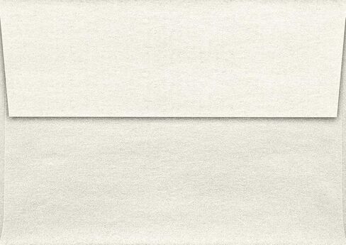 LUXPaper A1 Invitation Envelope in 80 lb Silver Metallic for 3 1/2 x 4 7/8 Cards, Printable Envelopes for Invitations, with Peel and Press, 50 Pack, Envelope Size 3 5/8 x 5 1/8 (Silver) in Saudi Arabia
