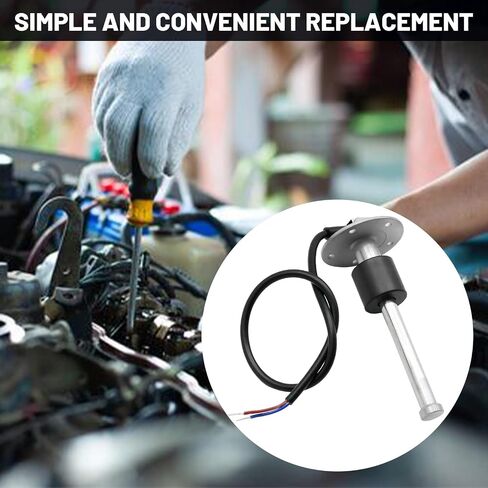 MDEOOSKY 0-90 Ohm Fuel Sending Unit, 6"/150mm Waterproof Water Level Gauge Sensor, Stainless Steel Gas Water Fuel Tank Sender Sensor for Boat Marine Car RV Truck Motorcycle in Saudi Arabia