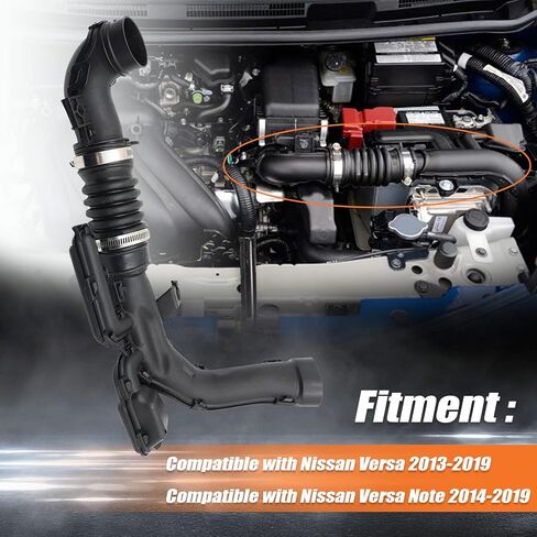 XQSMWF Air Intake Duct Pipe Compatible with Nissan Versa Note 1.6L l4 GAS 2013-2019# 16554-9KA0B 165549KA0B Engine Air Cleaner Intake Duct Resonator in Saudi Arabia