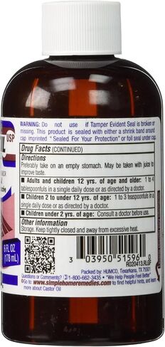CASTOR OIL HUMCO 6oz by HUMCO HOLDING GROUP, INC. *** in Saudi Arabia