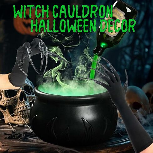 ديكور الهالوين للداخل - 2025 ديكور نيوكولدرون للهالوين، يتميز بجماجم مخيفة وزجاجات جرعة، مثالي للاختيار الأمثل لديكورات المنزل المسكون in Kuwait