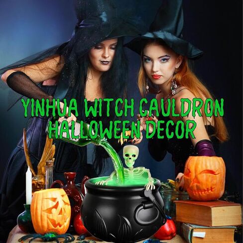 ديكور الهالوين للداخل - 2025 ديكور نيوكولدرون للهالوين، يتميز بجماجم مخيفة وزجاجات جرعة، مثالي للاختيار الأمثل لديكورات المنزل المسكون in Kuwait