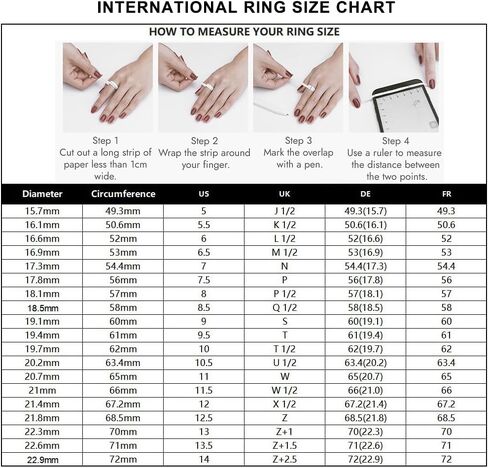 2.25ct Created Gemstone Ring for Women 925 Sterling Silver Heart Cut 8 * 8mm Cubic Zirconia Birthstone Ring for Engagement Anniversary Size 5-10 in Kuwait