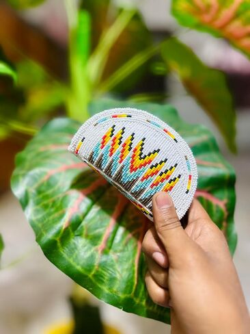 Handmade Beaded Coin Purse For Women,Inspired By Native American Style Seed Beaded Coin Pouch,Beaded Coin Wallet (Turquoise) in Kuwait