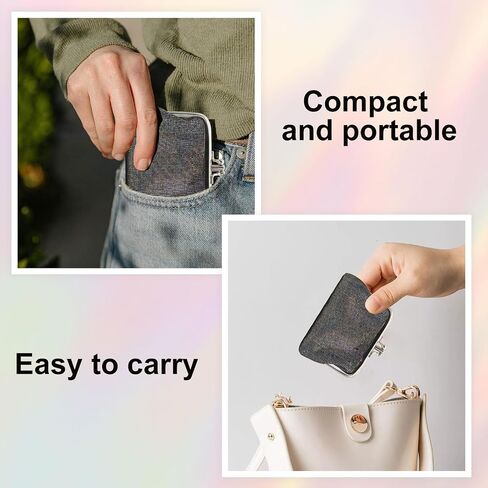 Coin Purse for Women, Cute Small Kiss Lock Coin Pouch, Vintage Mini Change Purse Shiny Coin Wallet Bag with Clasp (Grey) in Saudi Arabia