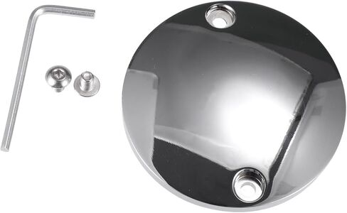 غطاء نقاط توقيت محرك الإشعال لـ Harley-DAVIDSON 1971-1999 / سبيكة ألومنيوم داخلية/متينة / قطعة واحدة من قطع غيار السيارات ذات اللون الفضي in Saudi Arabia