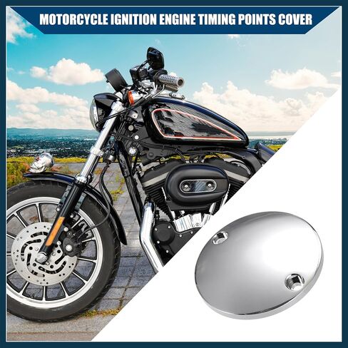 غطاء نقاط توقيت محرك الإشعال لـ Harley-DAVIDSON 1971-1999 / سبيكة ألومنيوم داخلية/متينة / قطعة واحدة من قطع غيار السيارات ذات اللون الفضي in Saudi Arabia