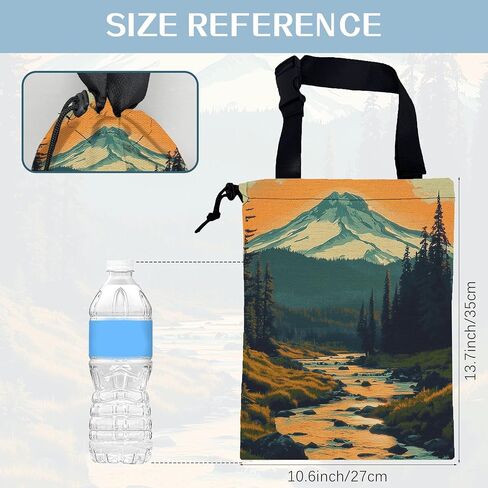 Watercolor Wildflowers Car Garbage Bag,Small Car Trash Bag Hanging Back of Seat,Drawstring Car Trash Bag with Adjustable Buckle,Car Accessories for Camping Travelling in Saudi Arabia