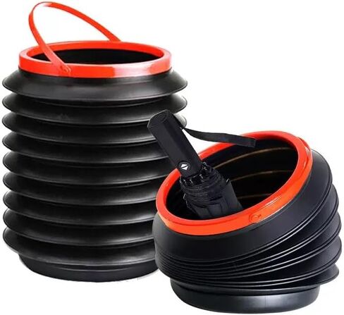 1Pcs Travel Collapsible Car Trash Bucket Can Bin,Leak Proof, Automotive Container,Foldable Garbage Can Camping for Gardening，Storage for Front Back Seat Accessories for Auto Office Home in Saudi Arabia
