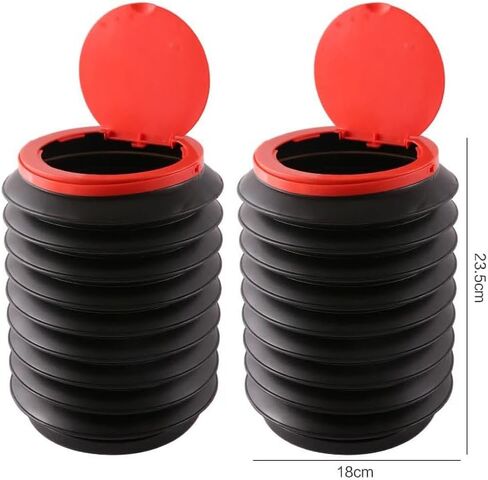 1Pcs Travel Collapsible Car Trash Bucket Can Bin,Leak Proof, Automotive Container,Foldable Garbage Can Camping for Gardening，Storage for Front Back Seat Accessories for Auto Office Home in Saudi Arabia