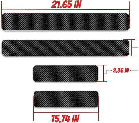 Custom Car Door Sill Protector Personalized Text/Logo Decal Decorative Carbon Fiber Anti-Scratch Sticker Entry Guard Décor in Saudi Arabia