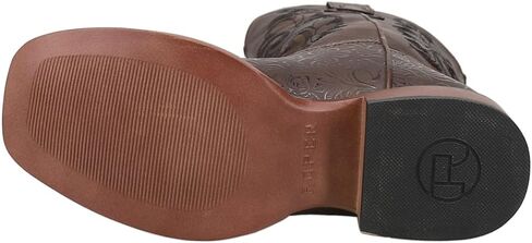 ROPER Womens Kacey Embroidered Square Toe Casual Boots Mid Calf Low Heel 1-2" - Brown in Saudi Arabia