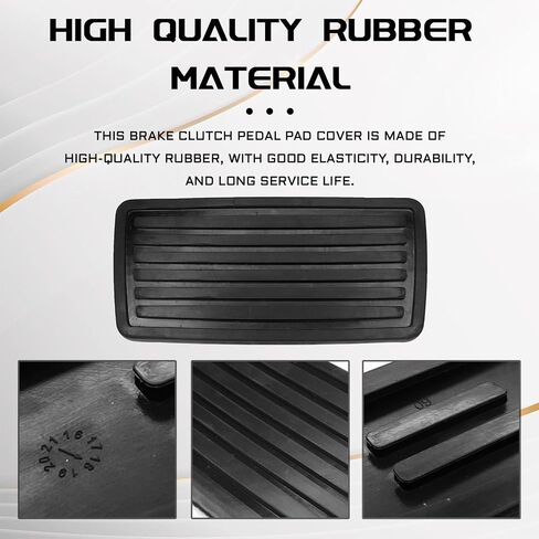 غطاء دواسة الفرامل، وسادة دواسة الفرامل لسيارة Honda Accord CR-V Civic Element Odyssey Prelude Pilot Ridgeline، وسادة غطاء القابض المطاطية استبدال يدوي 46545-S84-A81 (أسود) in Kuwait