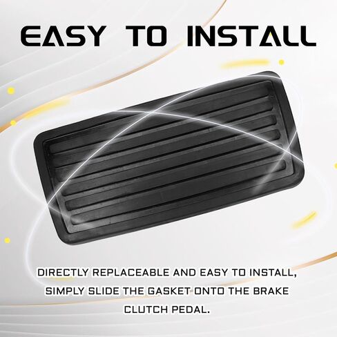 غطاء دواسة الفرامل، وسادة دواسة الفرامل لسيارة Honda Accord CR-V Civic Element Odyssey Prelude Pilot Ridgeline، وسادة غطاء القابض المطاطية استبدال يدوي 46545-S84-A81 (أسود) in Kuwait