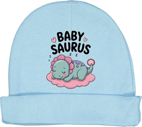 inktastic Dinosaur Babysaurus - Cute and Fun Gift for Little 1 Baby Beanie Hat in Saudi Arabia