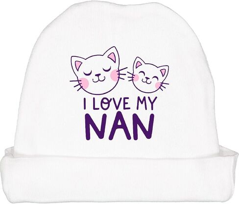 inktastic I Love My Nan Baby Beanie Hat in Saudi Arabia
