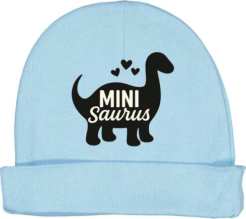 inktastic Mini Saurus Dinosaur Heart Design Baby Beanie Hat in Saudi Arabia