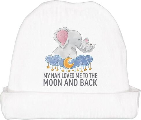 inktastic My Nan Loves Me Baby Beanie Hat in Saudi Arabia