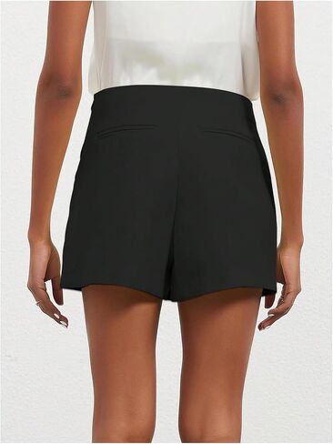 Floerns Women's Casual Mid Waist Skorts Wrap Front Business Casual Outfit Skirt Shorts in Saudi Arabia