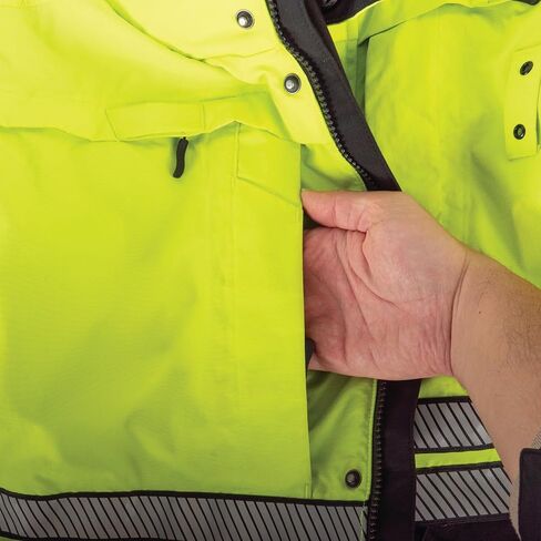 سترة Hi-Vis شديدة التحمل للرجال - سترة Lancer Work Utility & Safety in Kuwait