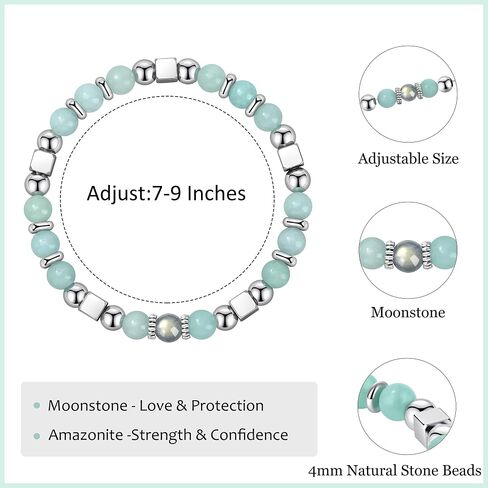 JoycuFF 𝗠𝗼𝗼𝗻𝘀𝘁𝗼𝗻𝗲 𝗕𝗿𝗮𝗰𝗲𝗹𝗲𝘁، هدايا عيد الميلاد وعيد الحب وعيد الأم للنساء والأم والابنة والحفيدة وابنة الأخت in Saudi Arabia