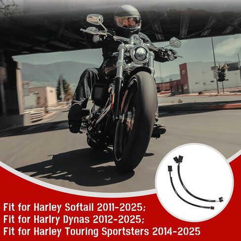 مجموعة تمديد سلك المقود مقاس 12.5 بوصة تناسب Harley Softail 2011-2025، Harlry Dynas 2012-2025، Harley Touring Sportsters 2014-2025، دائرة CAN Bus، قطعتان in Saudi Arabia