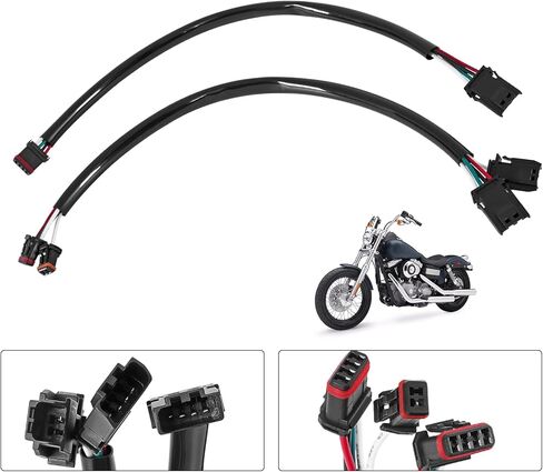 مجموعة تمديد سلك المقود مقاس 12.5 بوصة تناسب Harley Softail 2011-2025، Harlry Dynas 2012-2025، Harley Touring Sportsters 2014-2025، دائرة CAN Bus، قطعتان in Saudi Arabia