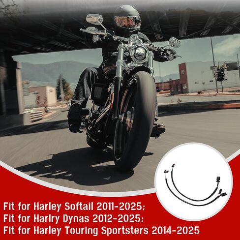 12.5 Inch Handlebar Wire Extersion Kit fit for Harley Softail 2011-2025,Harlry Dynas 2012-2025,Harley Touring Sportsters 2014-2025,CAN Bus Circuit,2PCS in Saudi Arabia