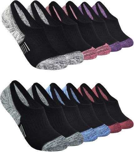 جوارب No Show Socks للسيدات ذات قصة منخفضة على شكل قارب، جوارب رياضية مبطنة للجري in Saudi Arabia
