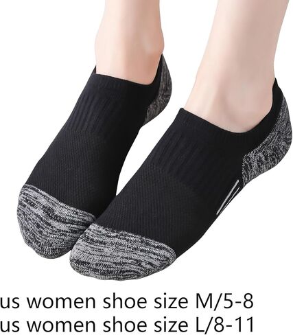 جوارب No Show Socks للسيدات ذات قصة منخفضة على شكل قارب، جوارب رياضية مبطنة للجري in Saudi Arabia