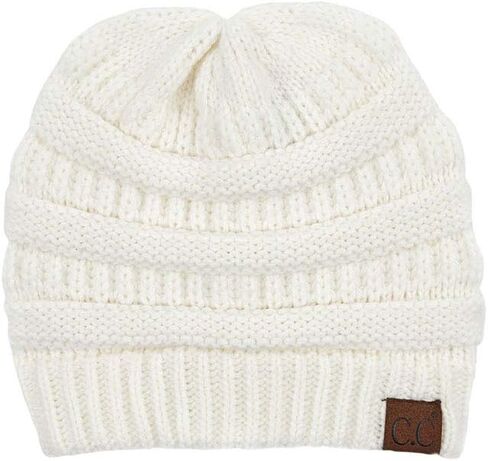 ScarvesMe Women Men Solid Color Ribbed Beanie Hat with Button for Mask in Kuwait