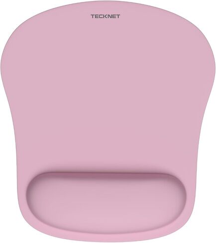 TECKNET 3 Pack Mouse Pad with Anti-fray Stitching, Waterproof Surface & Non-Slip Rubber Base with Stitched Edges Gaming Mouse Mat for Laptop，Compatible with Laser and Optical Mice - Black in Saudi Arabia