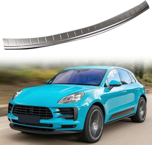 لوحة الباب الخلفي تناسب 2014-2024 P Macan غطاء المصد شريط عتبة الفولاذ المقاوم للصدأ in Saudi Arabia