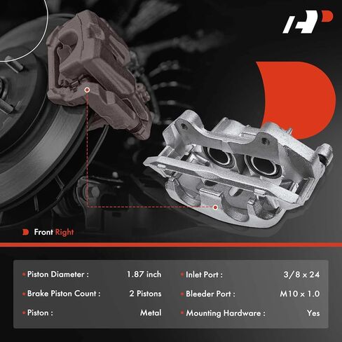 A-Premium Disc Brake Caliper Assembly with Bracket Compatible with Ford Explorer Flex Taurus 2013-2019 Lincoln MKS MKT Front Right in Saudi Arabia